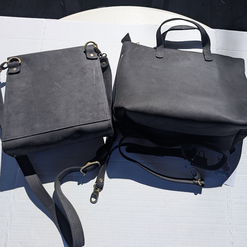 Portland Leather Goods Bundle! Hawkeye, Medium Xbody Tote (Zip), Stickers, More! - Picture 2 of 4